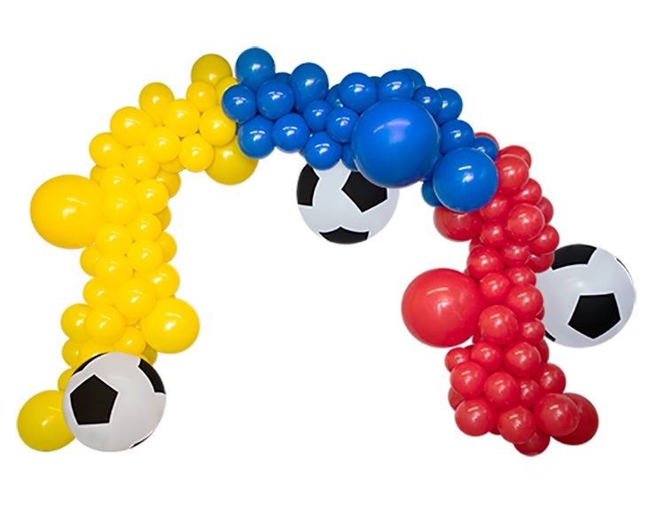 ARCO TRICOLOR CON BALONES